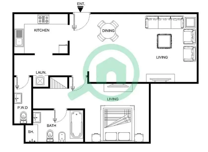 City Center And Cozy 1 Bedroom In Dec Tower 1 Dubai Appartement